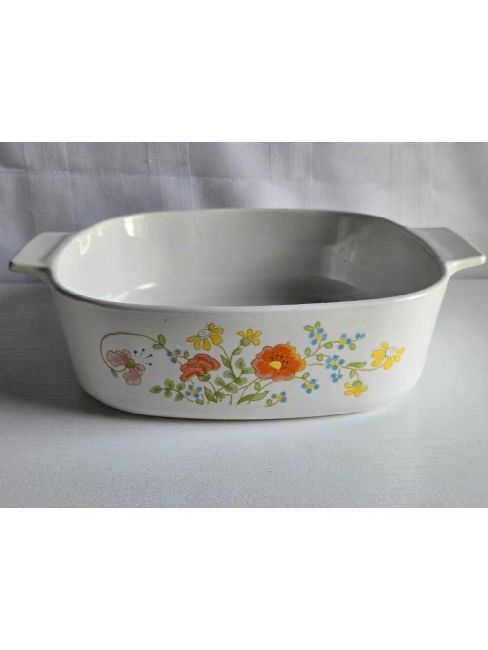 Vintage Corning Ware Wildflower 2 Quart Casserole Dish A-2-B No Lid Made in USA